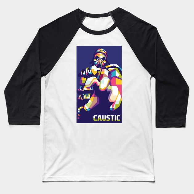 Apex Legends Caustic Geometric art Baseball T-Shirt by AwHM17